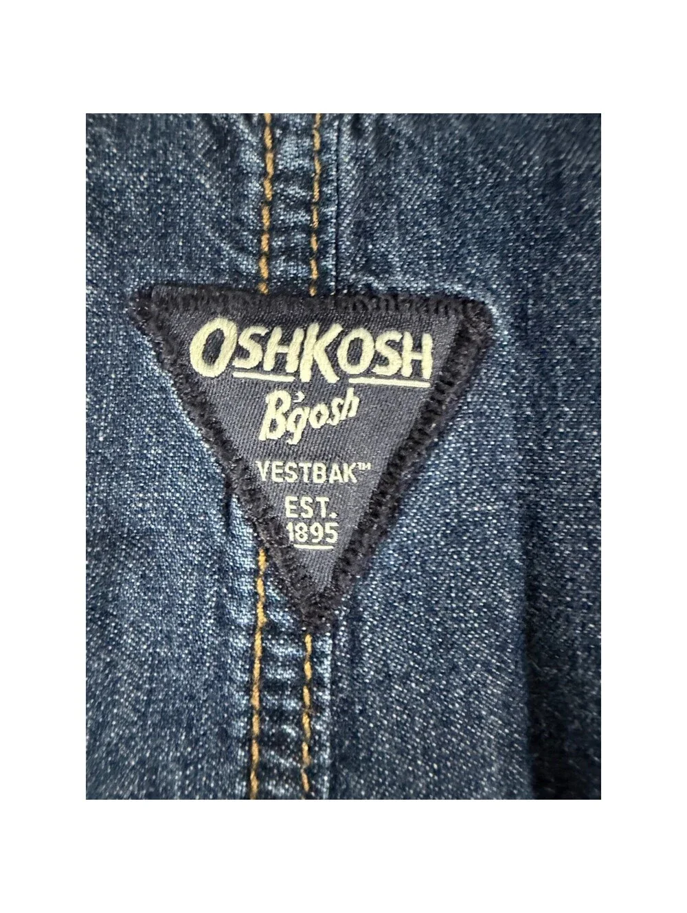 OshKosh Bgosh Kids 2T Flannel Lined Denim Overalls Vestbak Blue Plaid